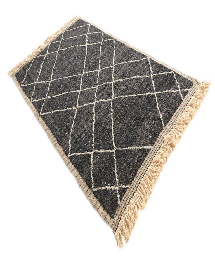 Detail image of 6' 3 x 8' 10  Hand Knotted Moroccan Wool Rug