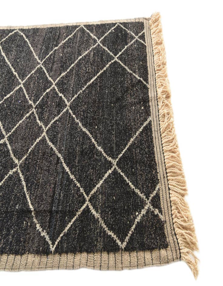 Detail image of 6' 3 x 8' 10  Hand Knotted Moroccan Wool Rug