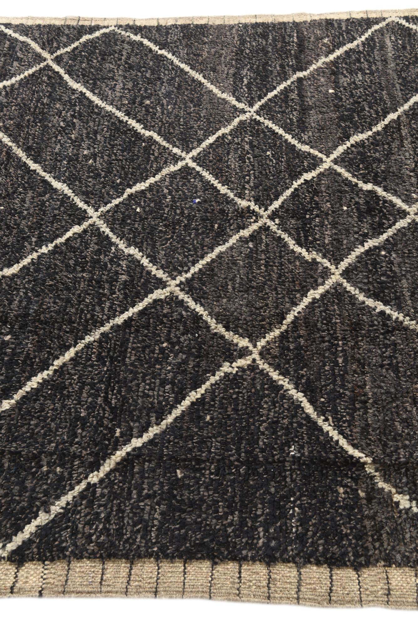6' 3 x 8' 10 Hand Knotted Moroccan Wool Rug