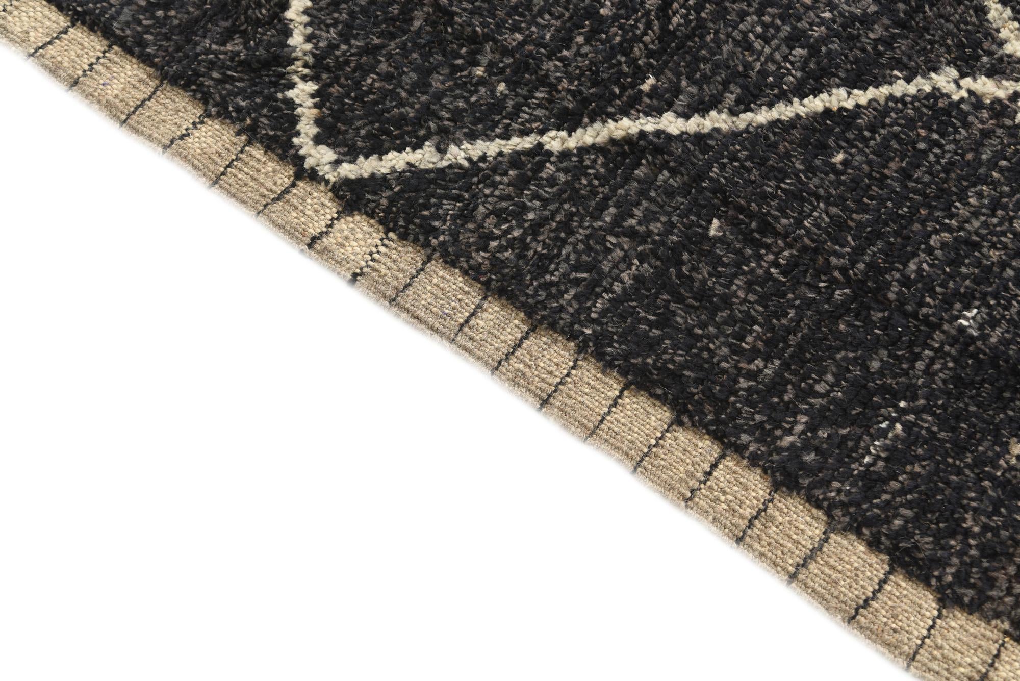 6' 3 x 8' 10 Hand Knotted Moroccan Wool Rug