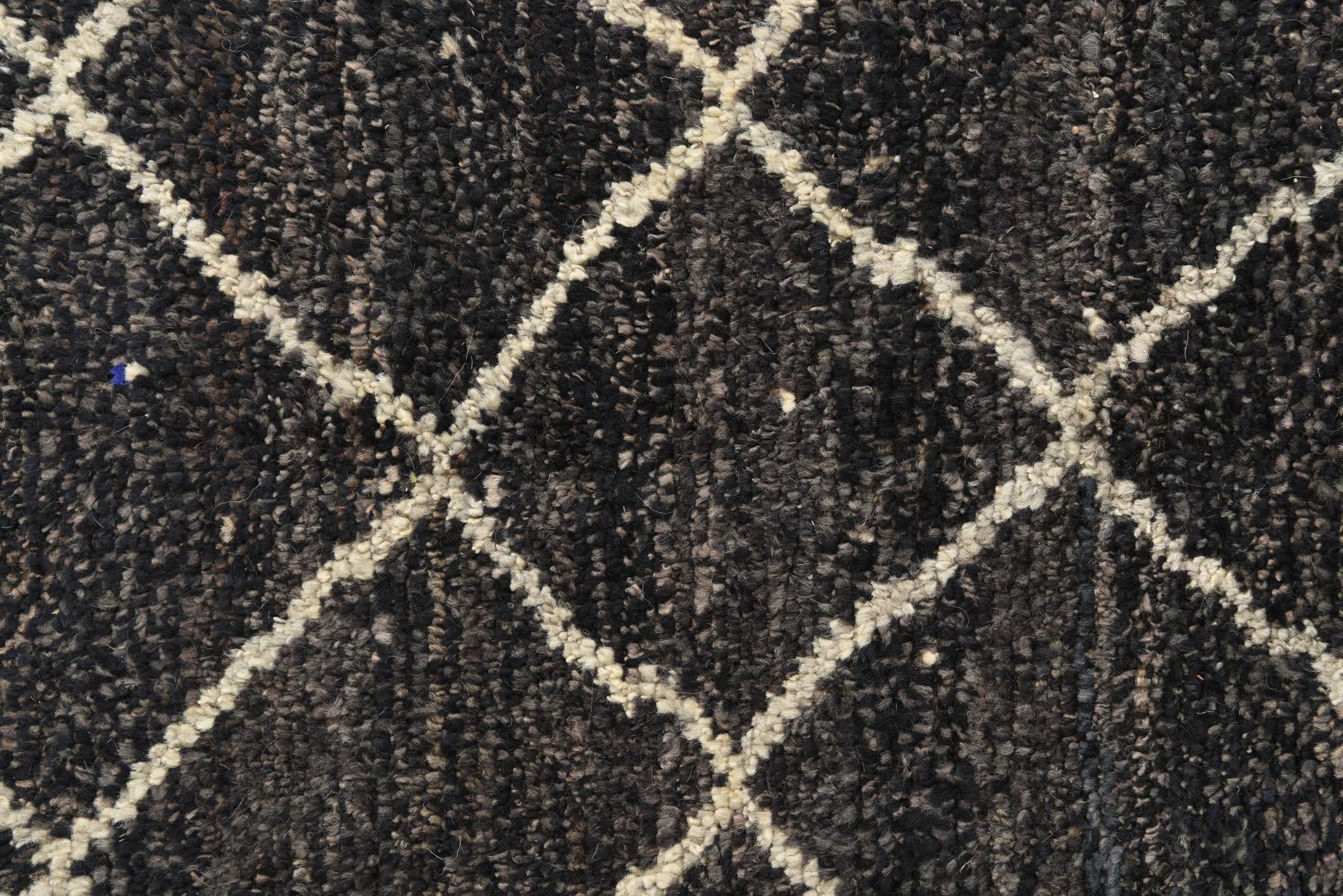6' 3 x 8' 10 Hand Knotted Moroccan Wool Rug