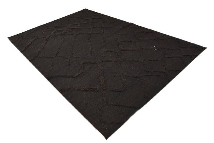 Detail image of 6' 5 x 9' 9 Hand Knotted Moroccan Wool Rug