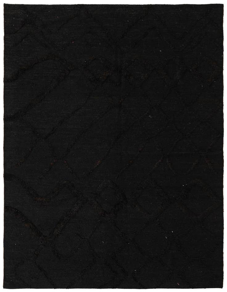 Detail image of 6' 5 x 9' 9 Hand Knotted Moroccan Wool Rug