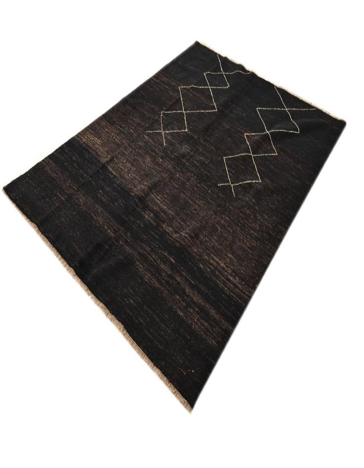 Detail image of 5' 6 x 7' 8  Hand Knotted Moroccan Wool Rug