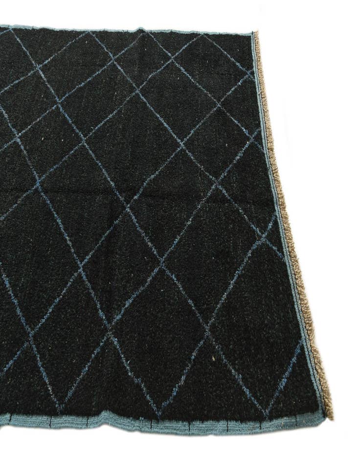 Detail image of 6' 2 x 8' 9 Hand Knotted Moroccan Wool Rug
