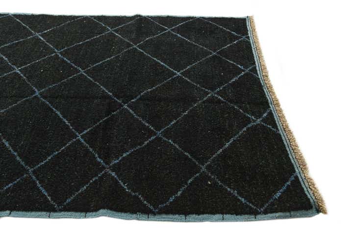 6' 2 x 8' 9 Hand Knotted Moroccan Wool Rug