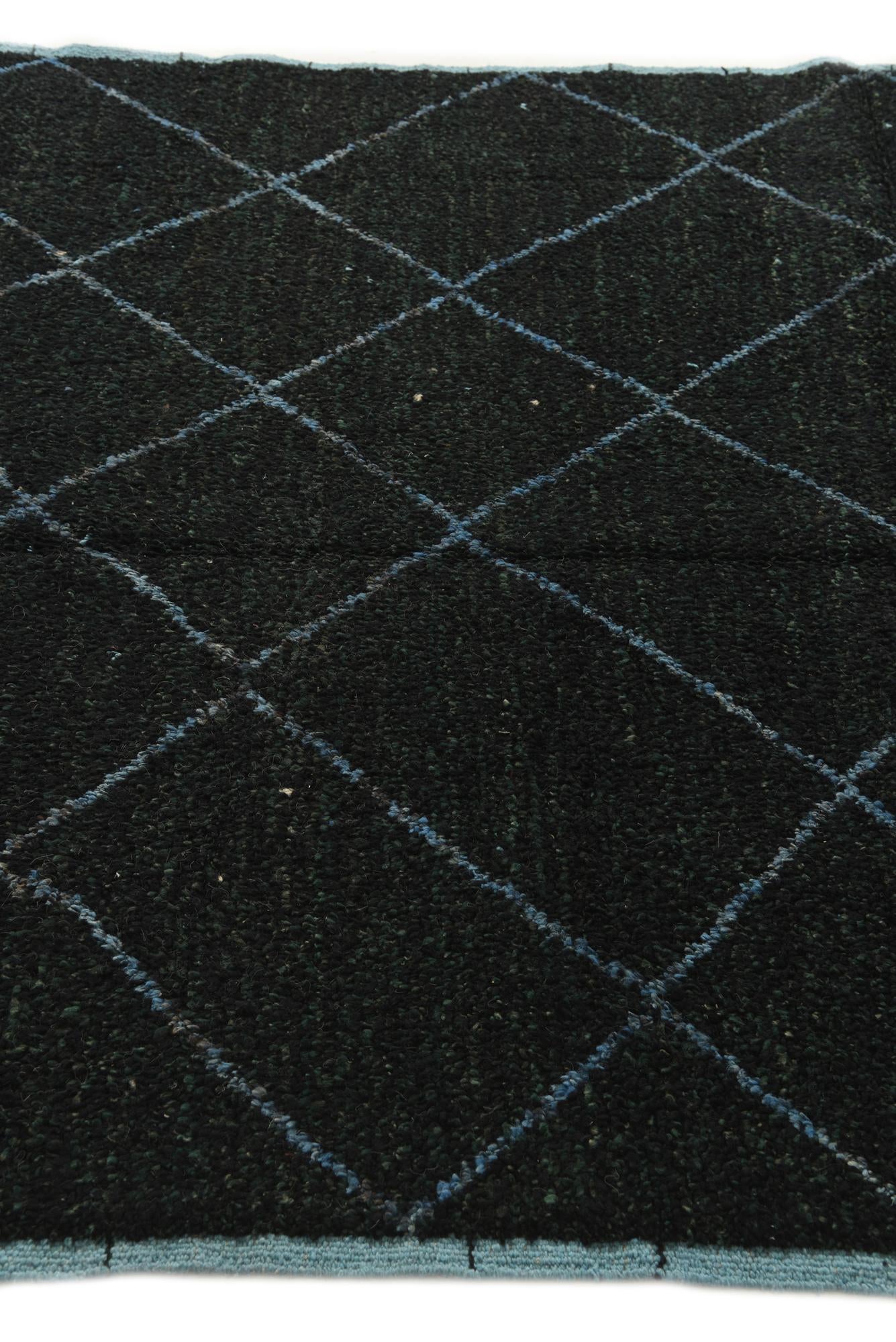 6' 2 x 8' 9 Hand Knotted Moroccan Wool Rug