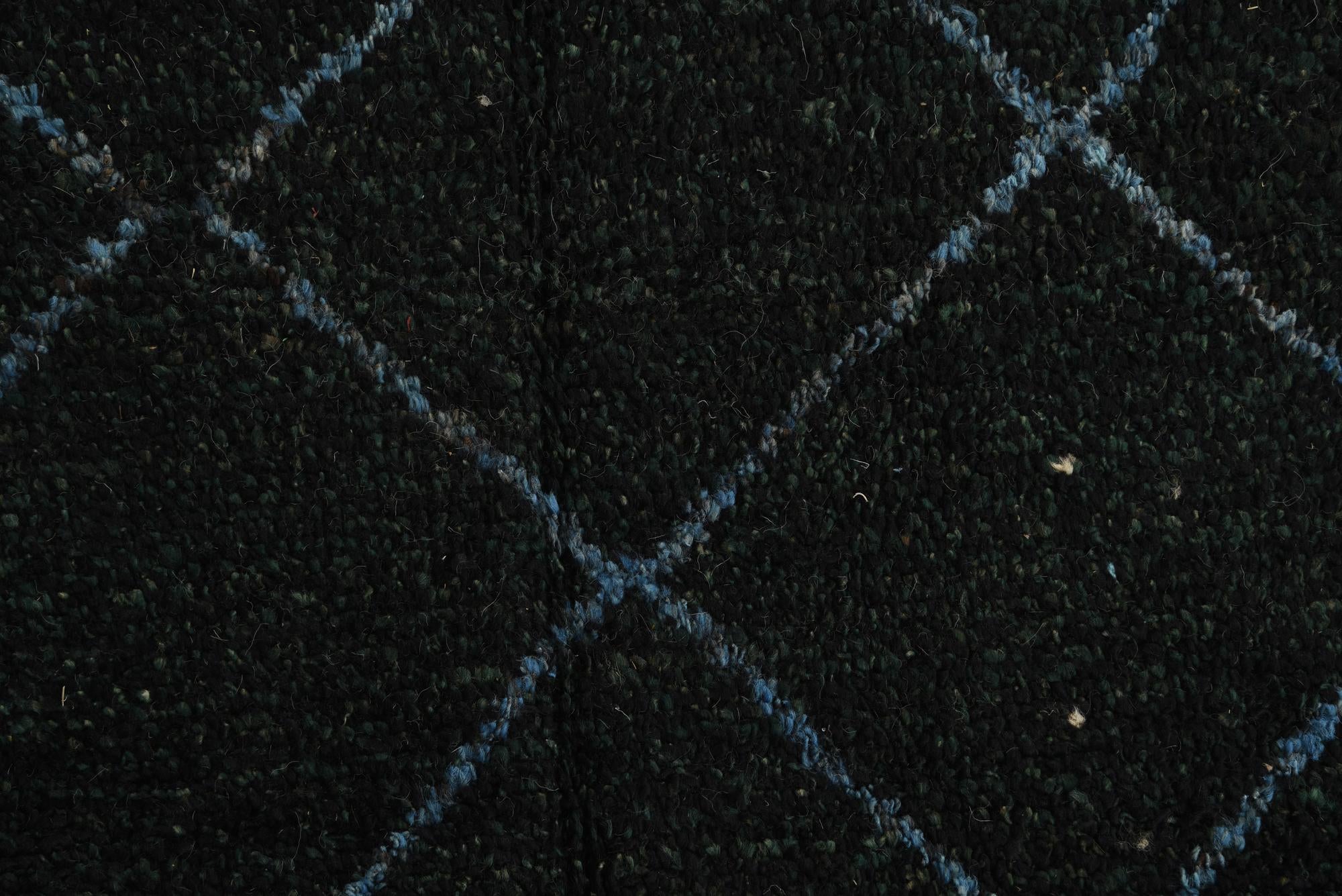 6' 2 x 8' 9 Hand Knotted Moroccan Wool Rug
