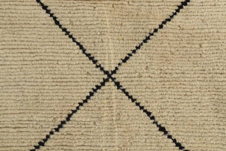 Detail image of 5' 1 x 7' 4 Hand Knotted Moroccan Wool Rug