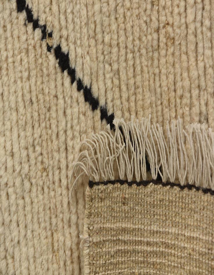 Detail image of 5' 1 x 7' 4  Hand Knotted Moroccan Wool Rug