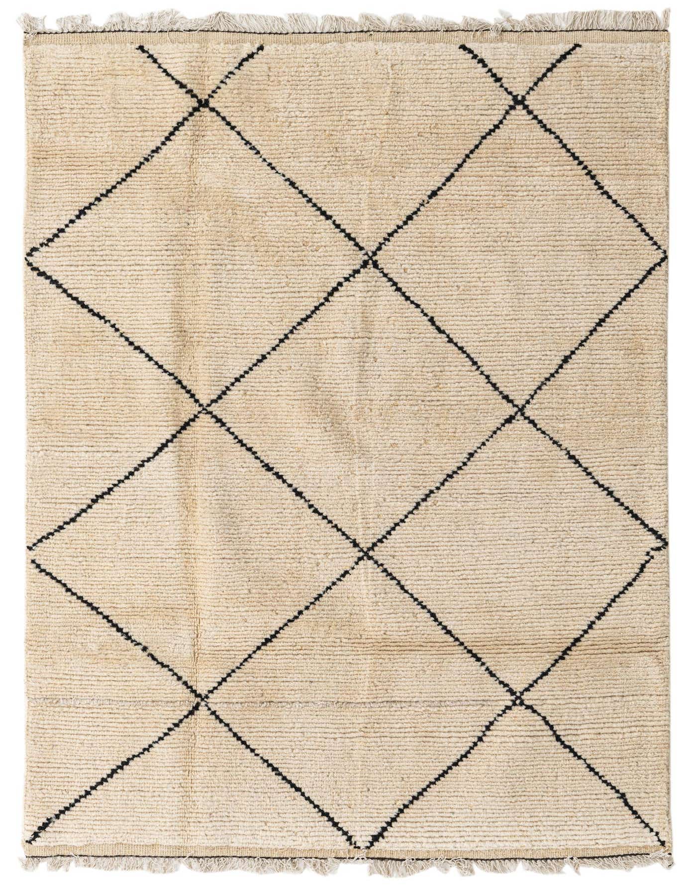 5' 1 x 7' 4 Hand Knotted Moroccan Wool Rug