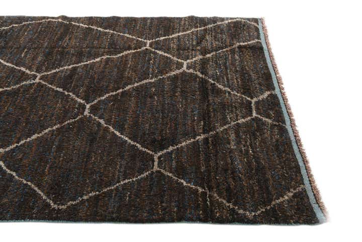 5' 1 x 7' 4 Hand Knotted Moroccan Wool Rug
