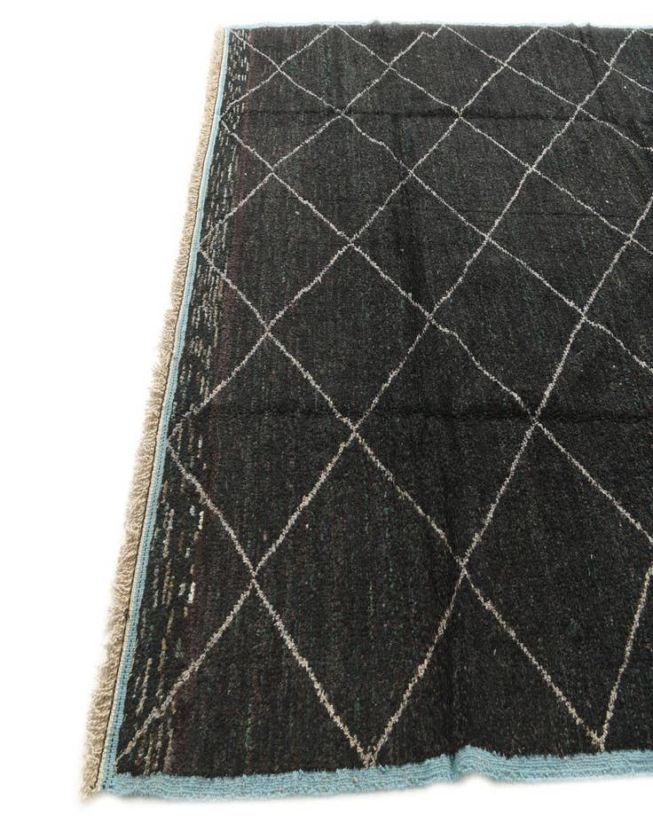 Detail image of 8' 3 x 10' 8  Hand Knotted Moroccan Wool Rug