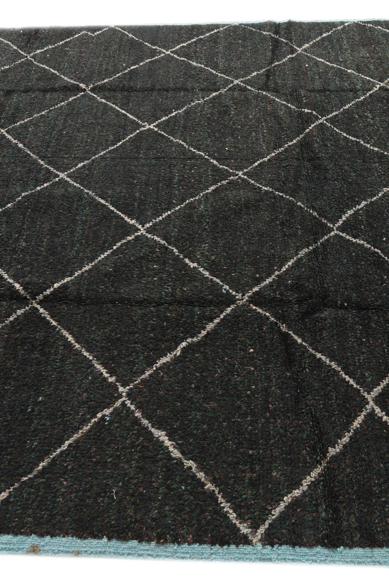 8' 3 x 10' 8 Hand Knotted Moroccan Wool Rug