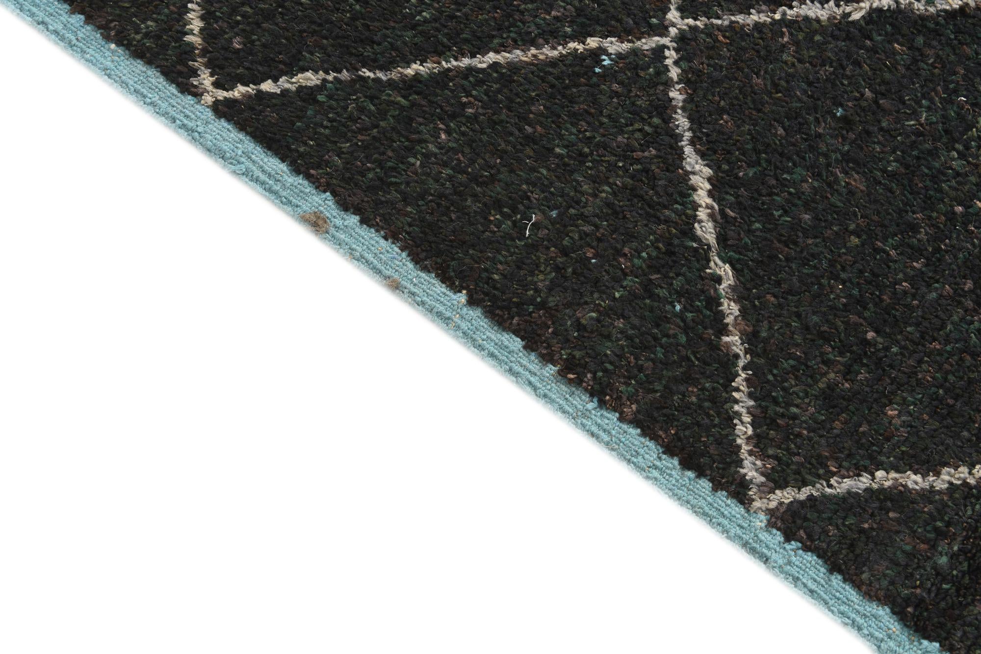 8' 3 x 10' 8 Hand Knotted Moroccan Wool Rug