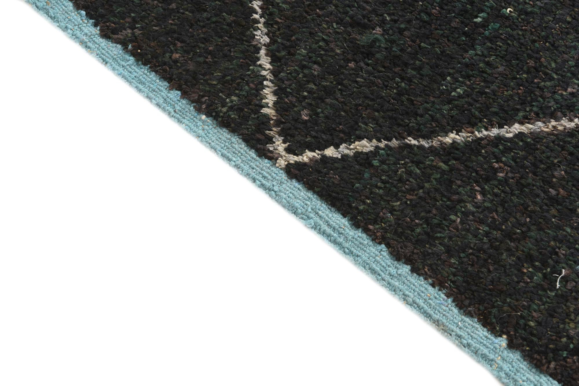 8' 3 x 10' 8 Hand Knotted Moroccan Wool Rug