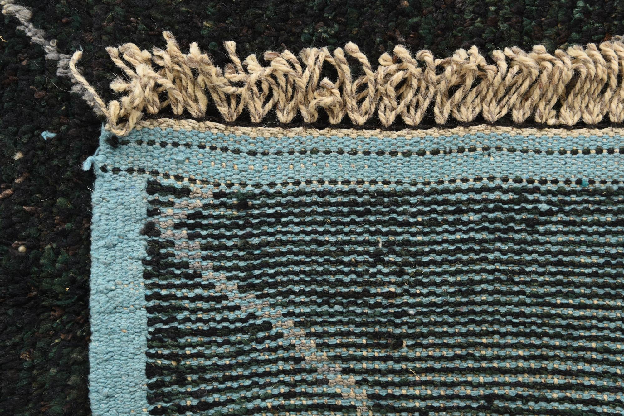 8' 3 x 10' 8 Hand Knotted Moroccan Wool Rug