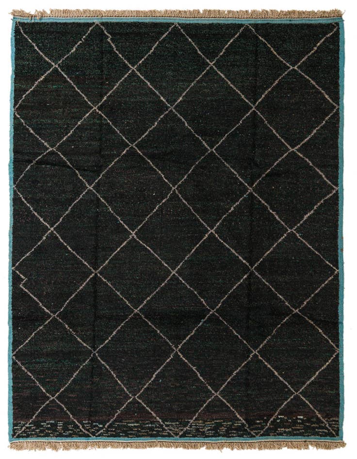 Detail image of 8' 3 x 10' 8 Hand Knotted Moroccan Wool Rug