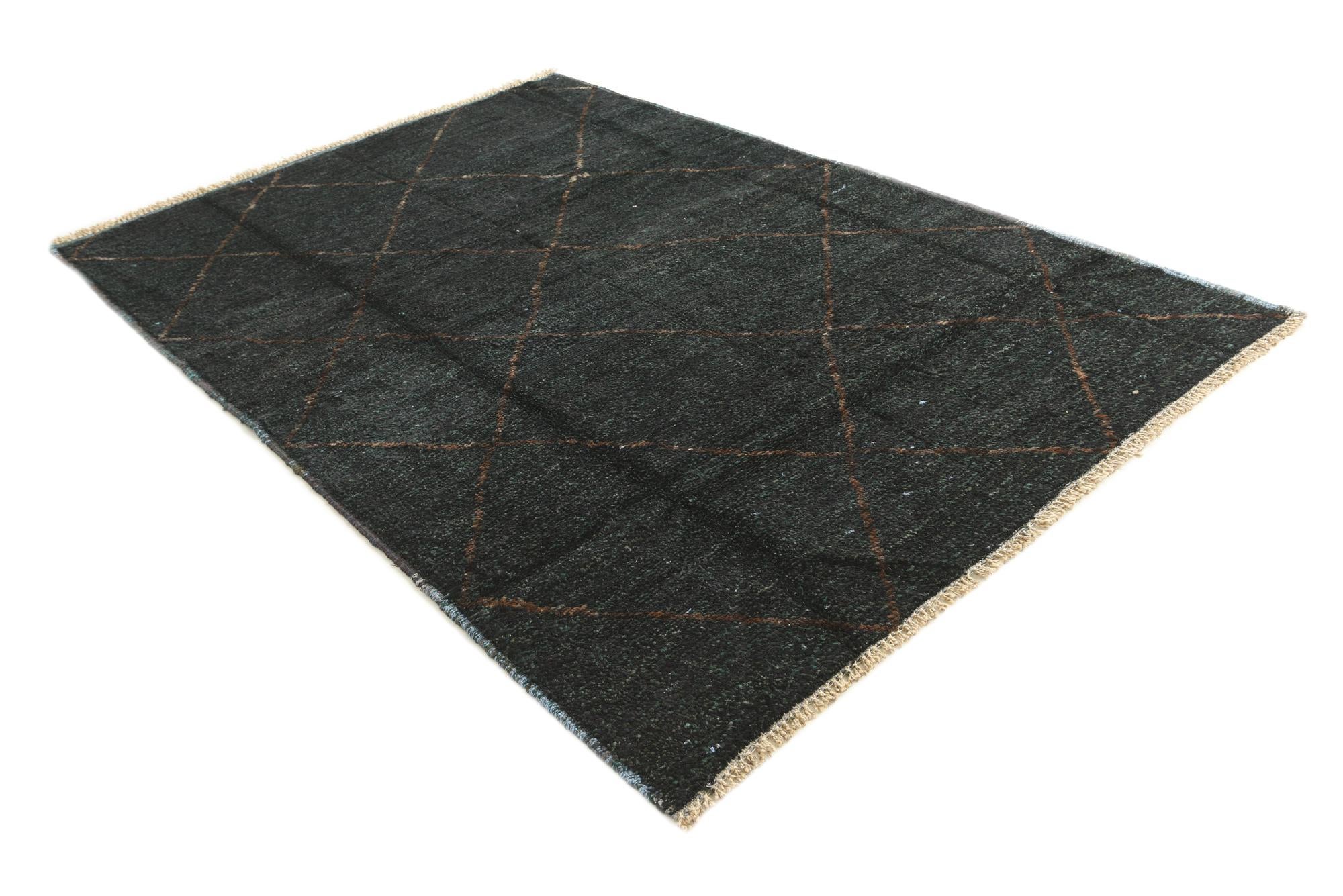 6' 3 x 9' Hand Knotted Moroccan Wool Rug
