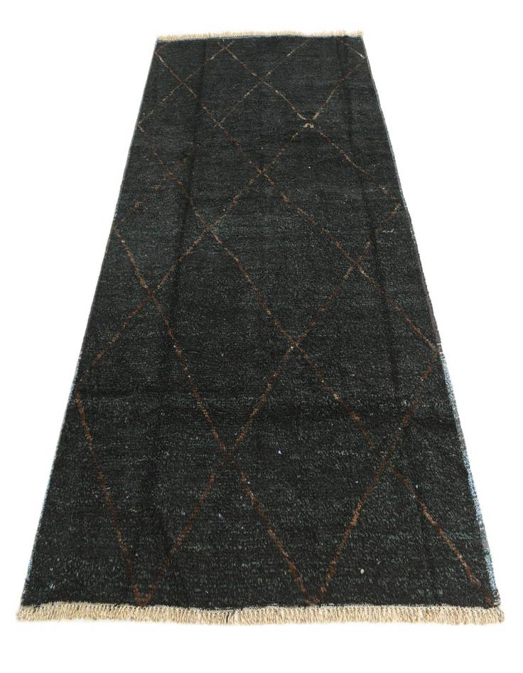 Detail image of 6' 3 x 9'  Hand Knotted Moroccan Wool Rug