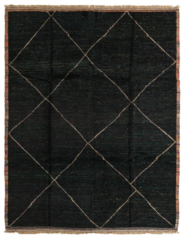 Detail image of 8' 2 x 10' 9 Hand Knotted Moroccan Wool Rug