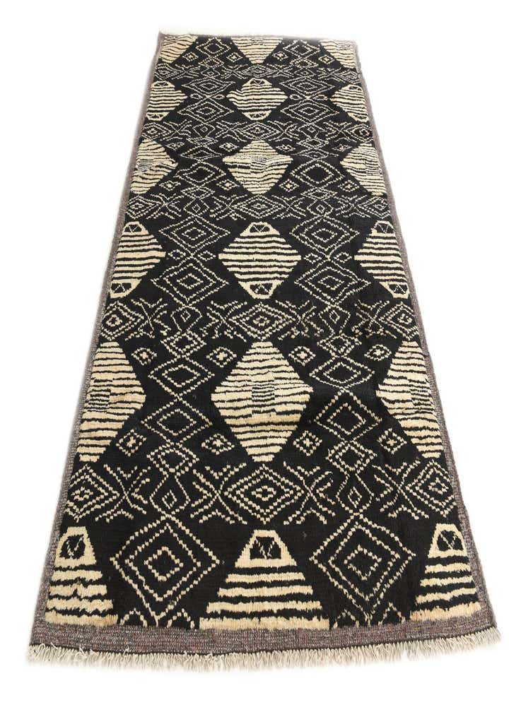 6' 2 x 9' 3 Hand Knotted Moroccan Wool Rug