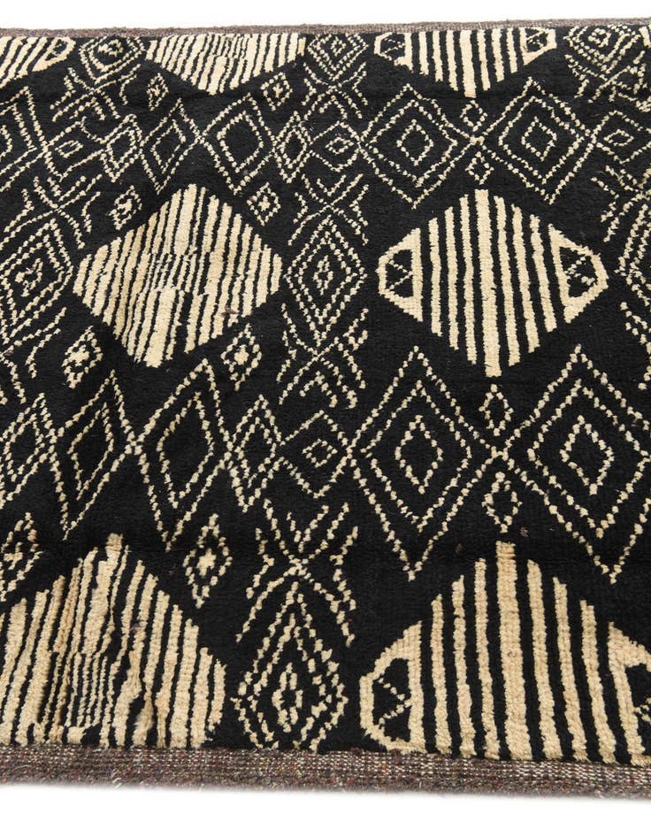 Detail image of 6' 2 x 9' 3 Hand Knotted Moroccan Wool Rug