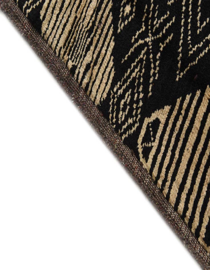 Detail image of 6' 2 x 9' 3 Hand Knotted Moroccan Wool Rug