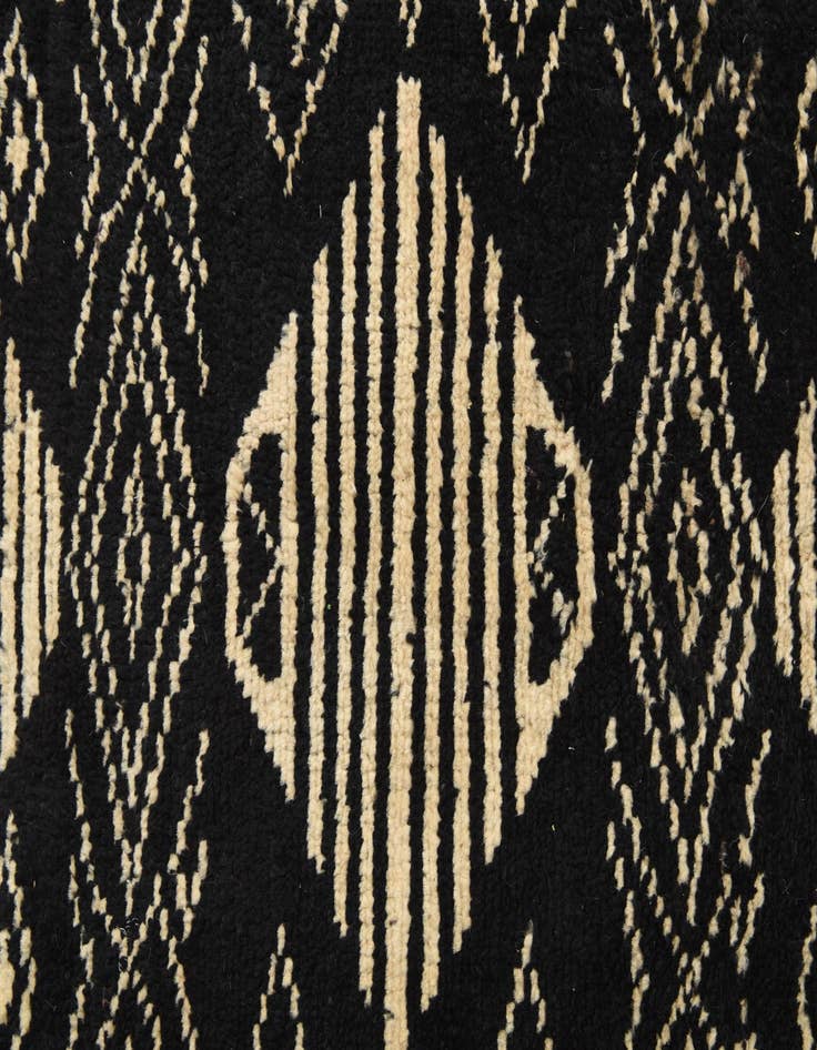 Detail image of 6' 2 x 9' 3 Hand Knotted Moroccan Wool Rug