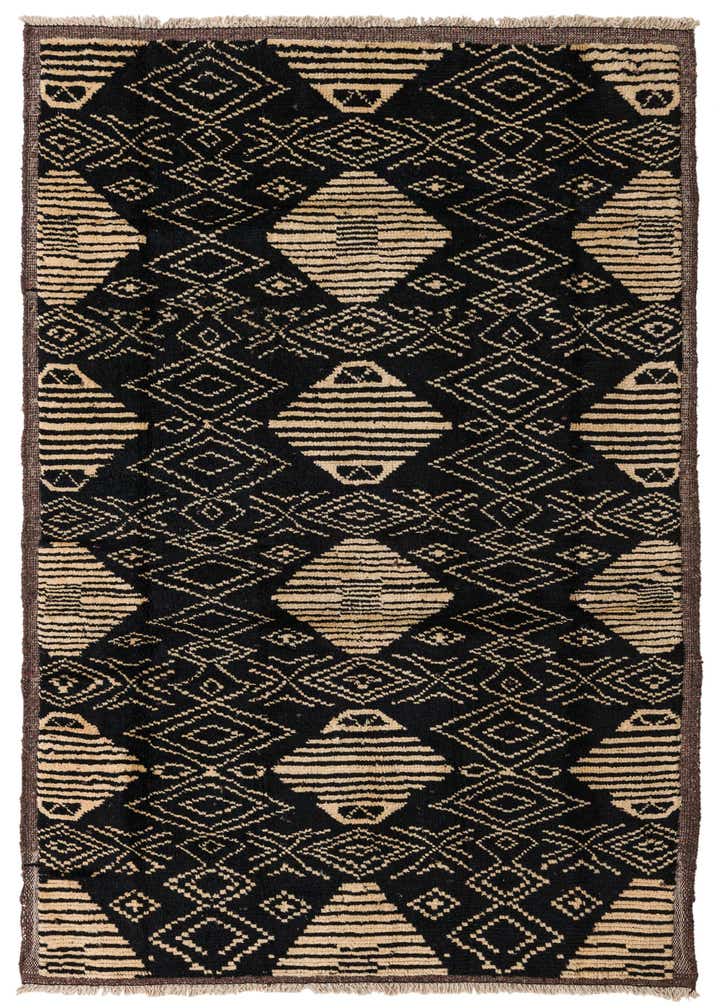 6' 2 x 9' 3 Hand Knotted Moroccan Wool Rug