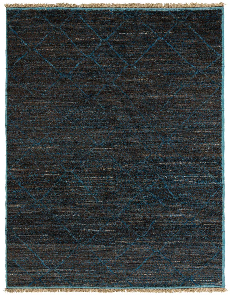 Detail image of 8' 1 x 10' 5 Hand Knotted Moroccan Wool Rug