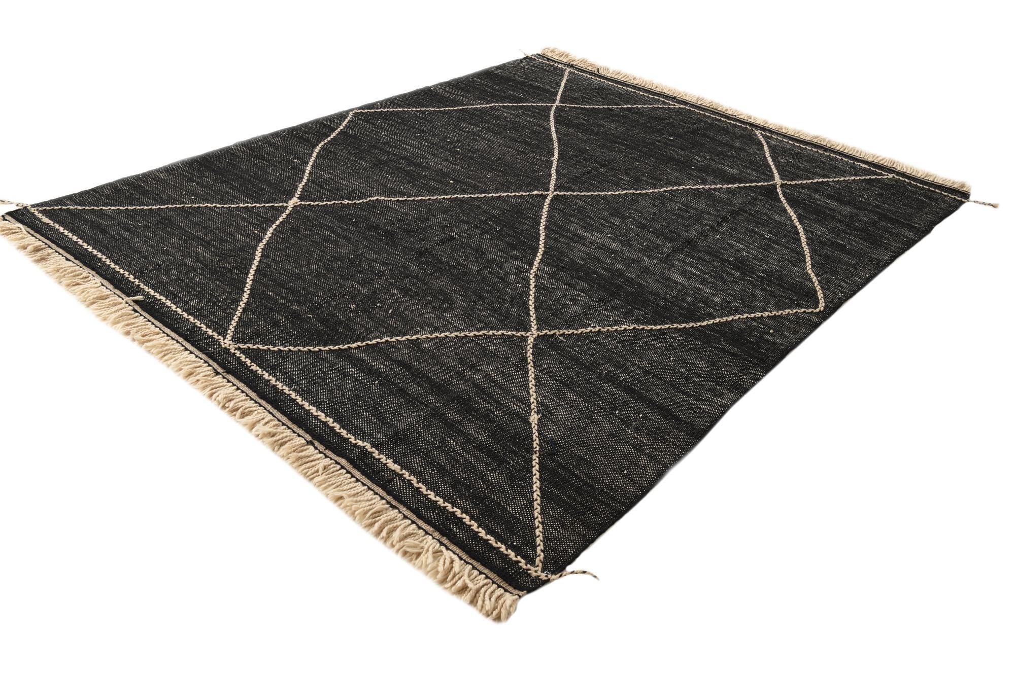 8' 1 x 10' 1 Hand Knotted Moroccan Wool Rug