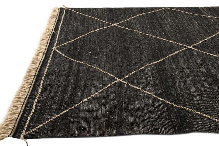 8' 1 x 10' 1 Hand Knotted Moroccan Wool Rug