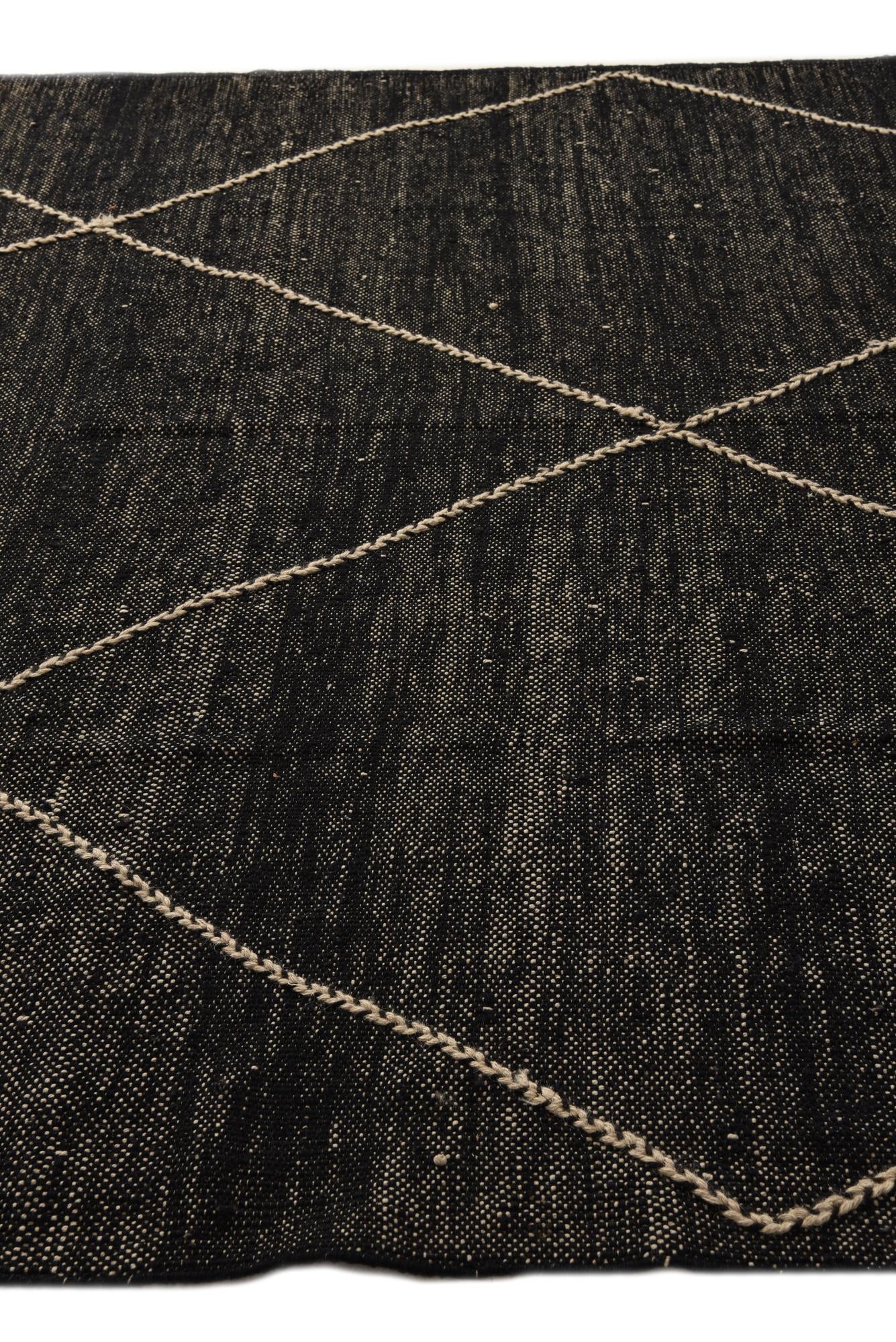 8' 1 x 10' 1 Hand Knotted Moroccan Wool Rug