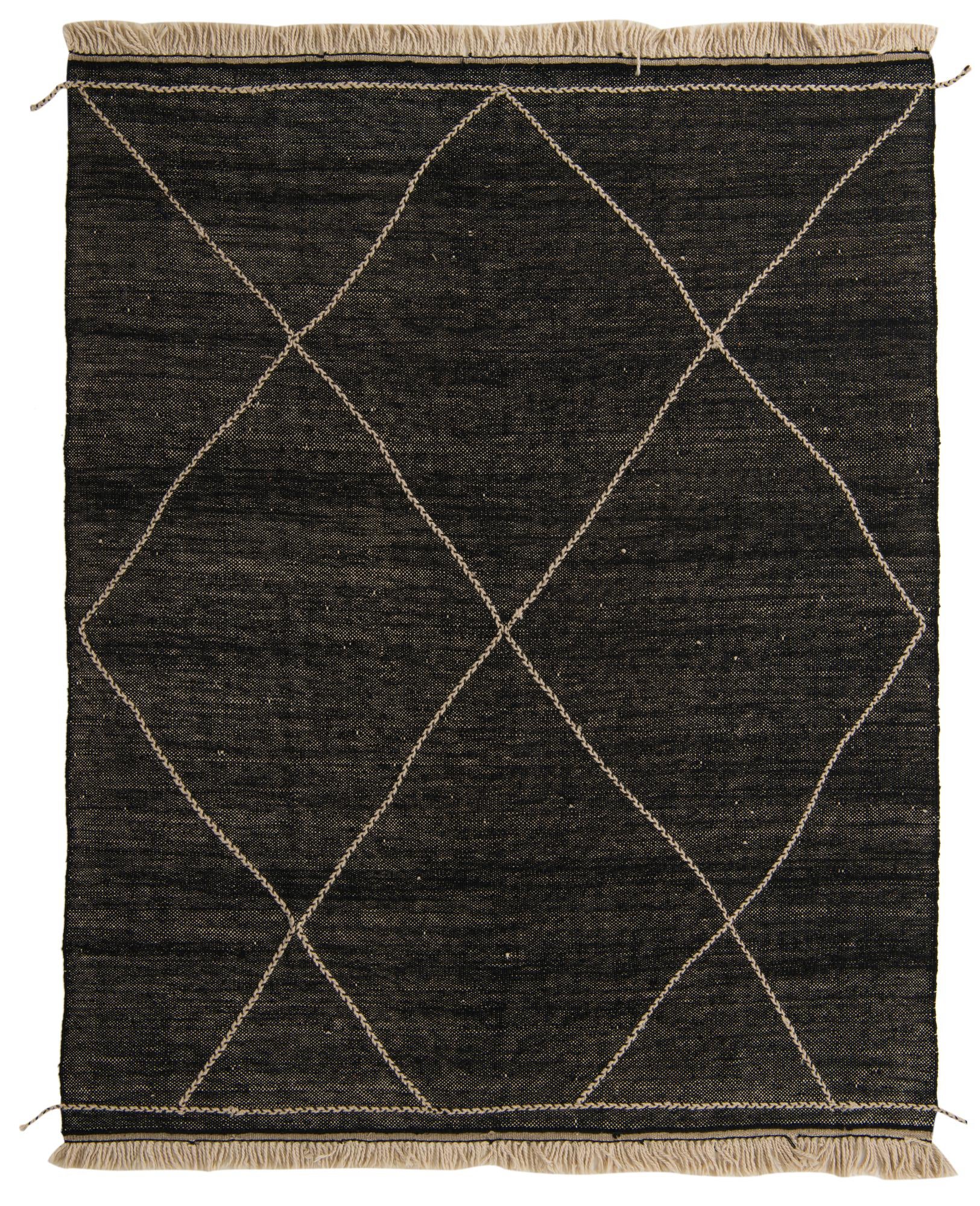 8' 1 x 10' 1 Hand Knotted Moroccan Wool Rug
