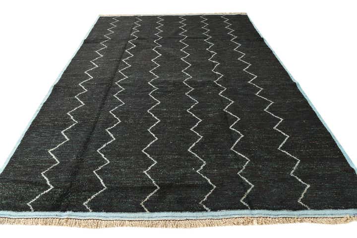 9' x 12' 9 Hand Knotted Moroccan Wool Rug