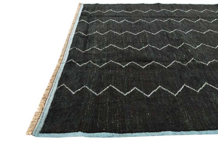 9' x 12' 9 Hand Knotted Moroccan Wool Rug