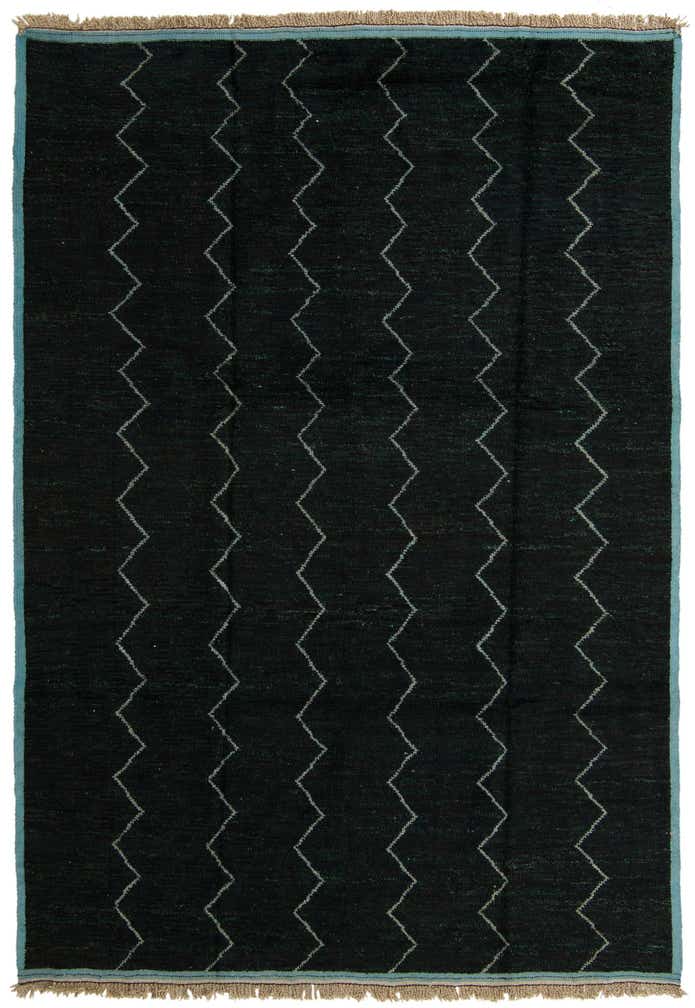 9' x 12' 9 Hand Knotted Moroccan Wool Rug