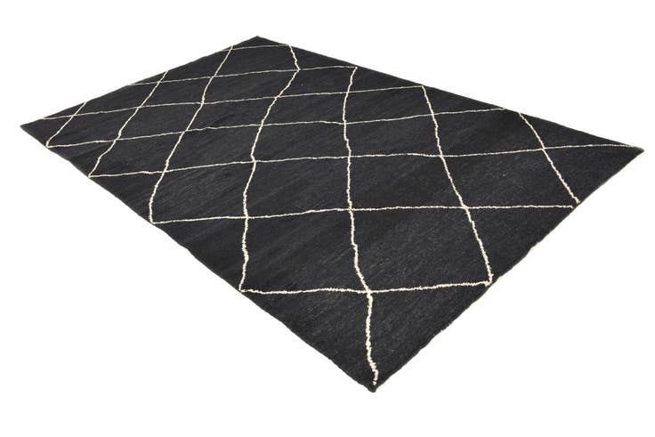Detail image of 6' 5 x 10' Hand Knotted Moroccan Wool Rug