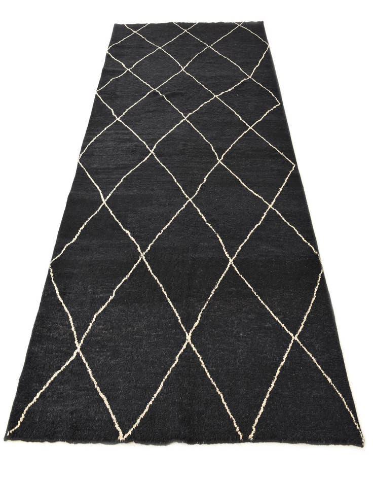 Detail image of 6' 5 x 10'  Hand Knotted Moroccan Wool Rug