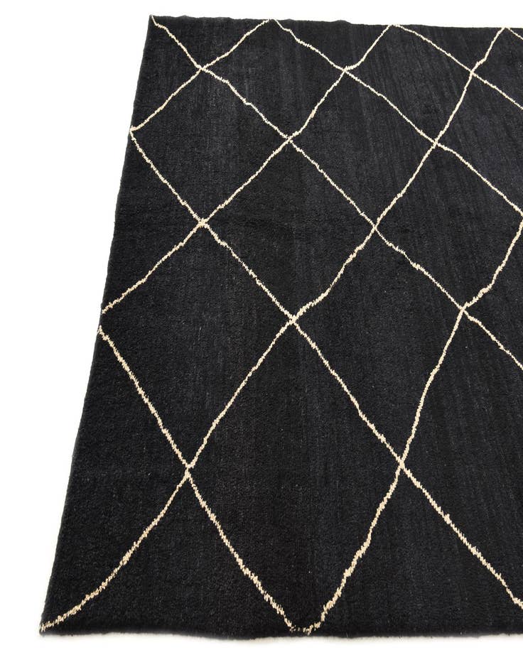 Detail image of 6' 5 x 10'  Hand Knotted Moroccan Wool Rug