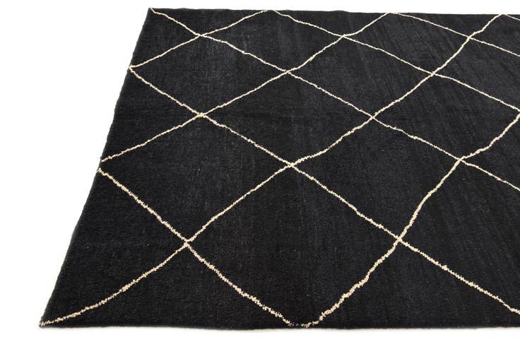Detail image of 6' 5 x 10' Hand Knotted Moroccan Wool Rug