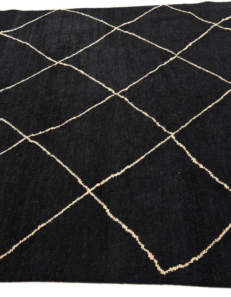 Detail image of 6' 5 x 10'  Hand Knotted Moroccan Wool Rug