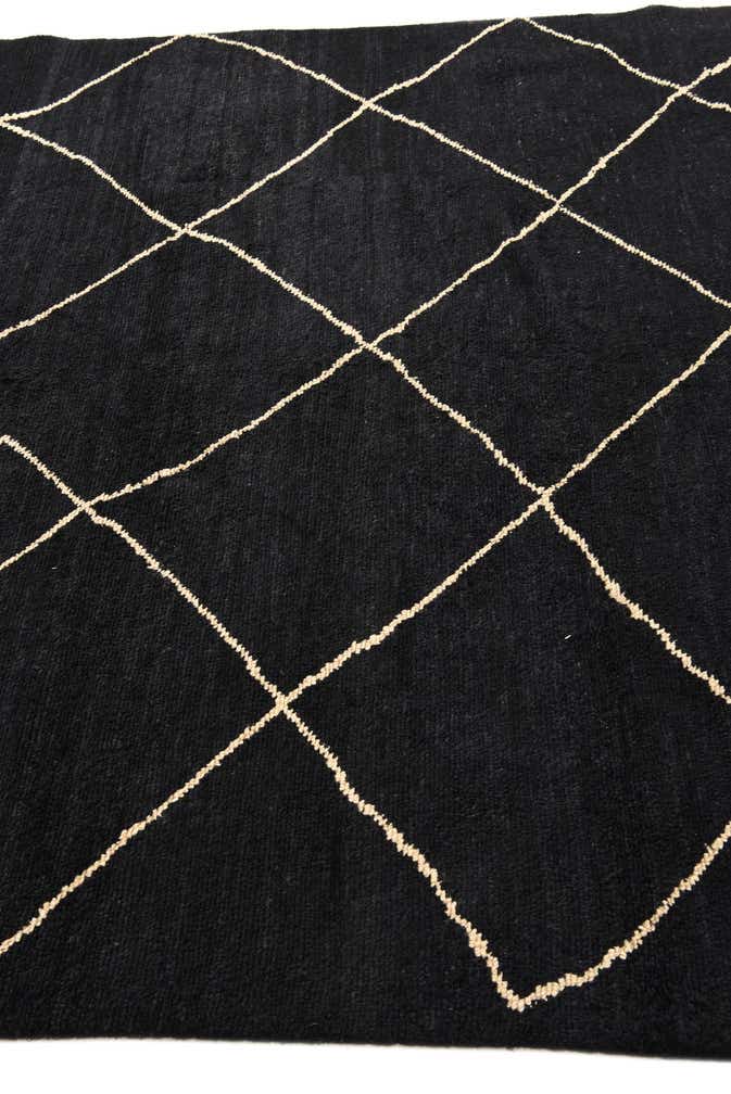 6' 5 x 10' Hand Knotted Moroccan Wool Rug