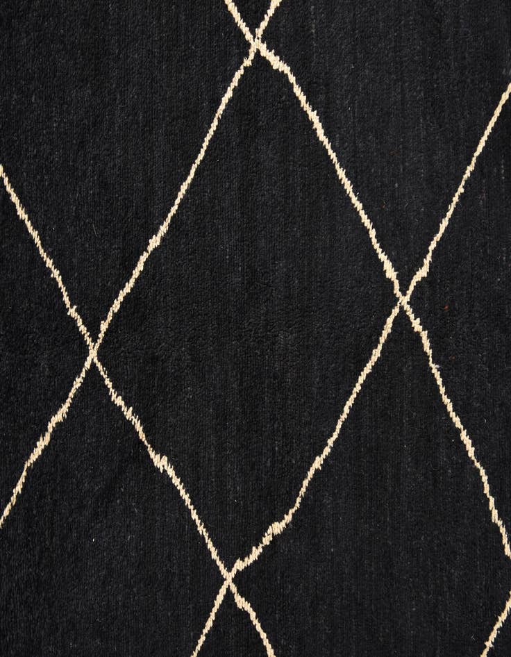 Detail image of 6' 5 x 10'  Hand Knotted Moroccan Wool Rug