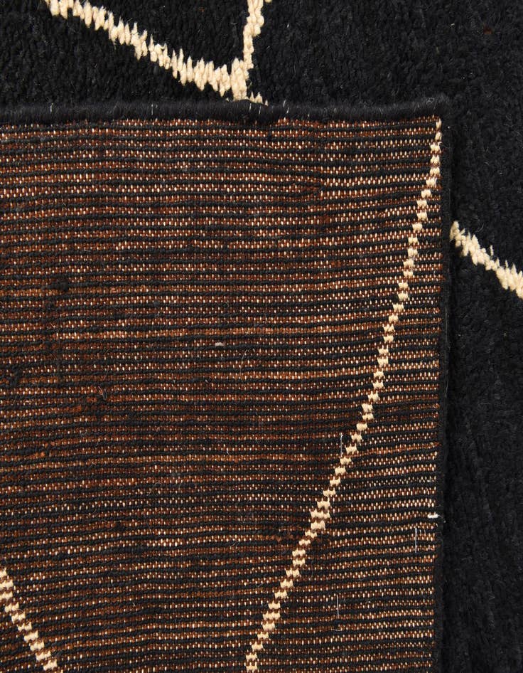 Detail image of 6' 5 x 10'  Hand Knotted Moroccan Wool Rug