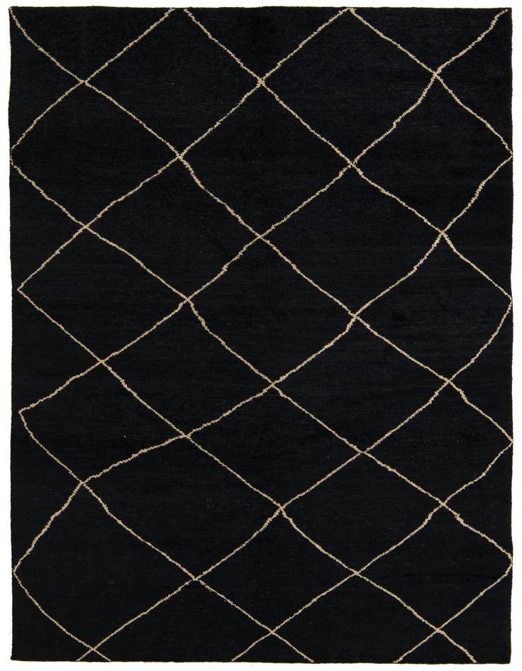 Detail image of 6' 5 x 10' Hand Knotted Moroccan Wool Rug