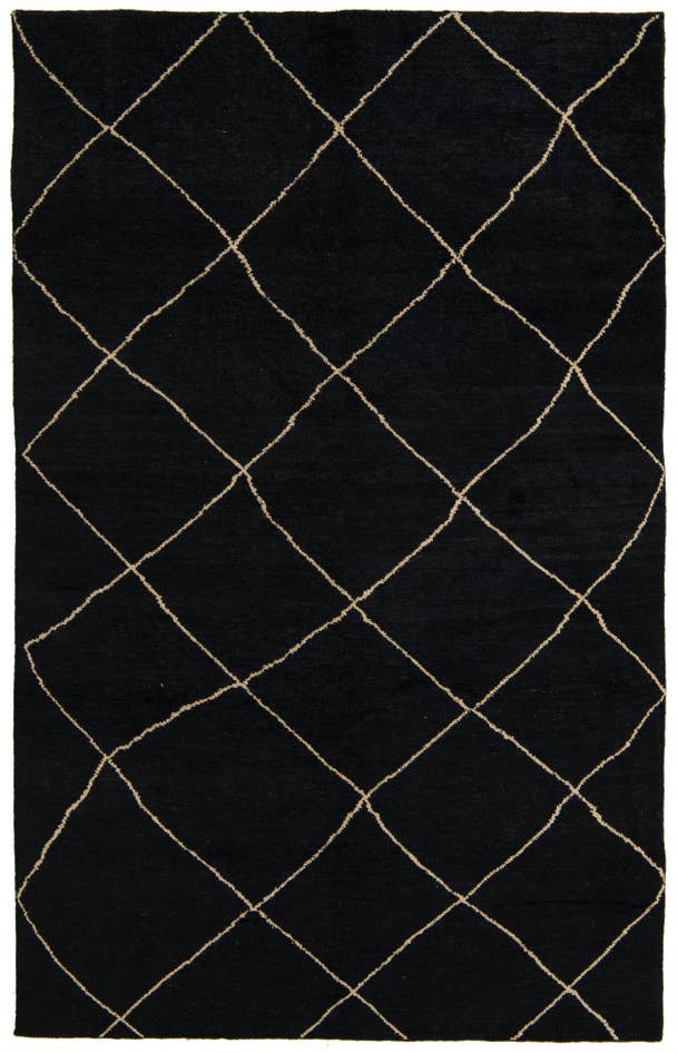 Detail image of 6' 5 x 10' Hand Knotted Moroccan Wool Rug