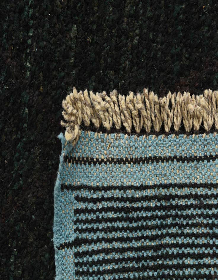 Detail image of 9' x 12' 8  Hand Knotted Moroccan Wool Rug