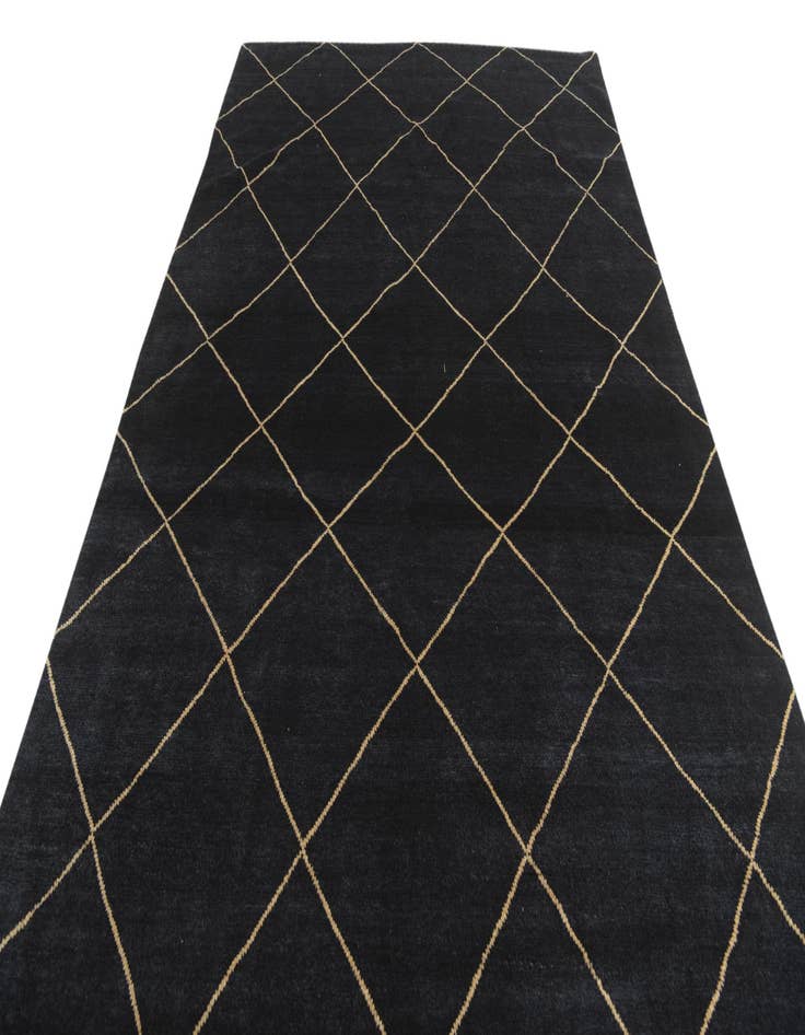 Detail image of 6' 7 x 10' 5  Hand Knotted Moroccan Wool Rug